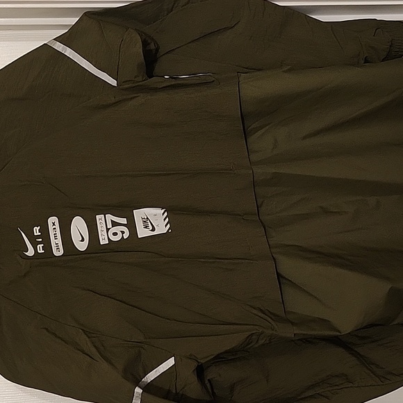 Nike Mens Air Max 97 Anorak Windbreaker Jacket Sz Small Pullover Hooded Black - Picture 3 of 4